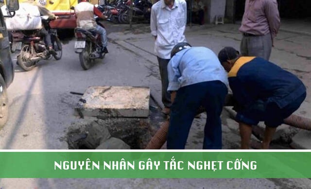 Nguyên nhân gây tắc nghẽn cống